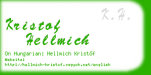 kristof hellmich business card